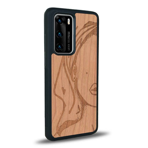 Coque Huawei P40 Pro - Au féminin - Coque en bois