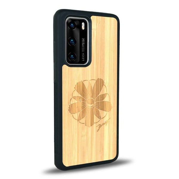 Coque Huawei P40 Pro - La Fleur des Montagnes - Coque en bois