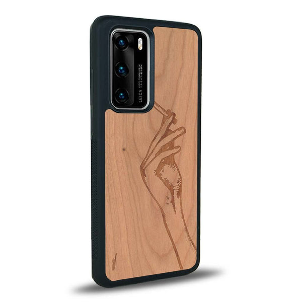 Coque Huawei P40 Pro - La Garçonne - Coque en bois