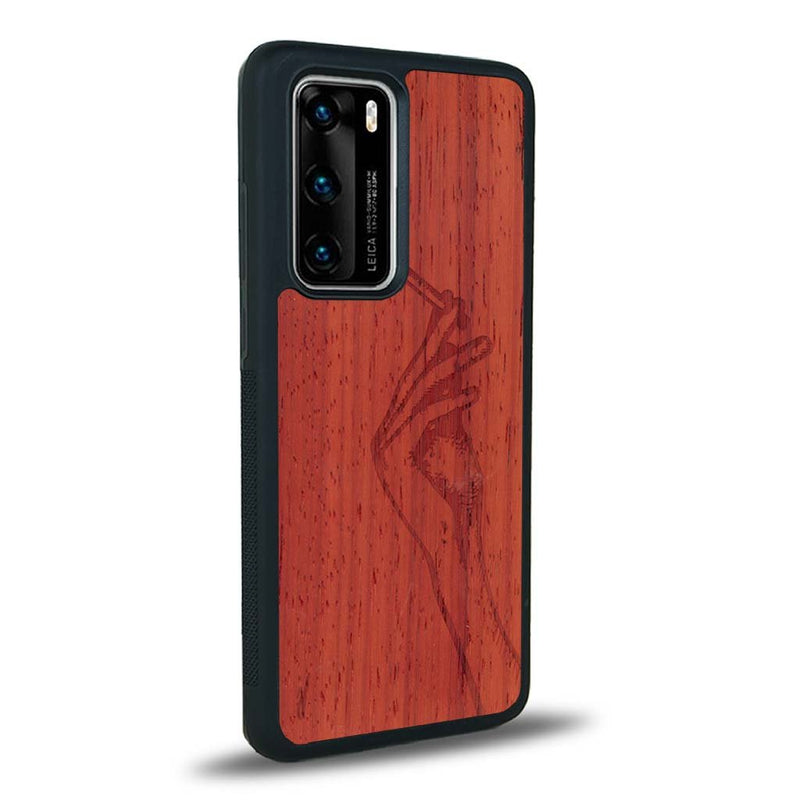 Coque Huawei P40 Pro - La Garçonne - Coque en bois