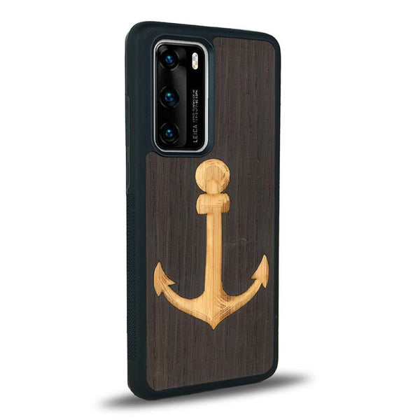 Coque Huawei P40 Pro - L'Ancre - Coque en bois