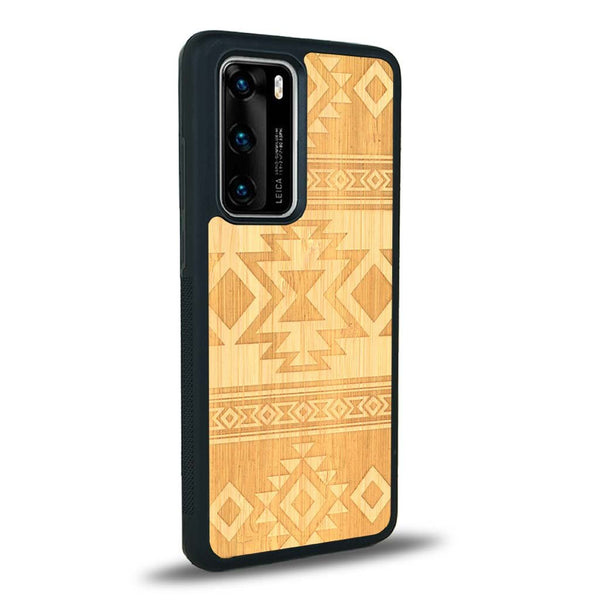 Coque Huawei P40 Pro - L'Aztec - Coque en bois