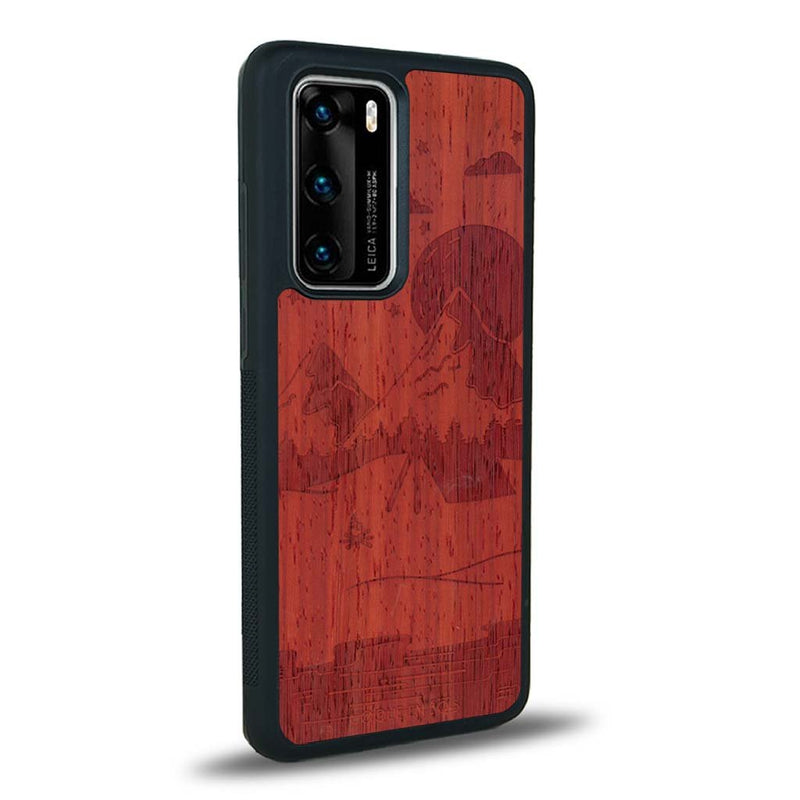 Coque Huawei P40 Pro - Le Campsite - Coque en bois