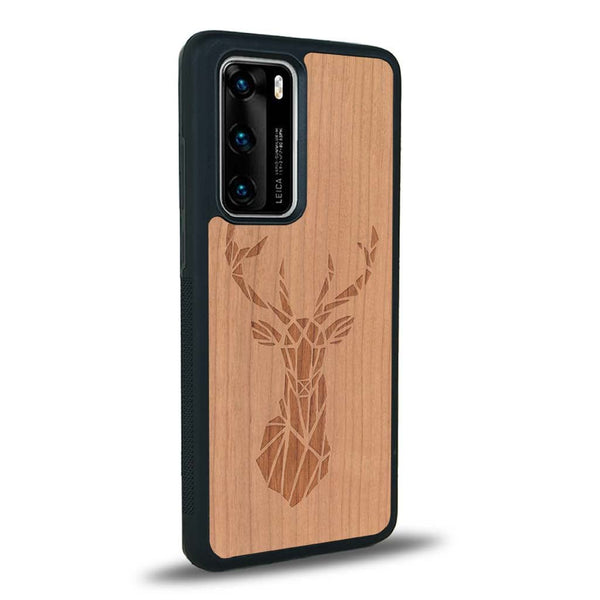 Coque Huawei P40 Pro - Le Cerf - Coque en bois