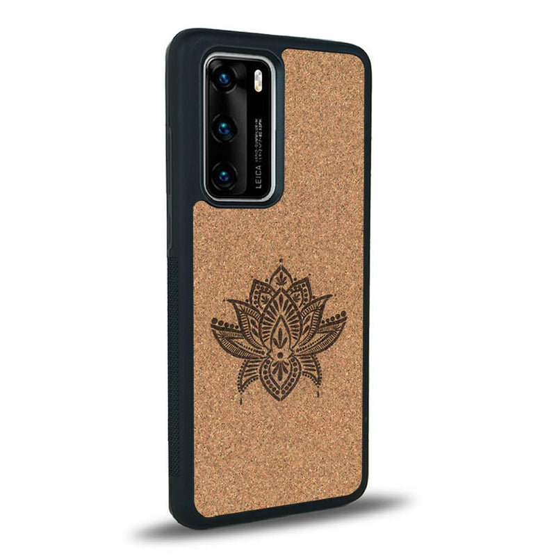 Coque Huawei P40 Pro - Le Lotus - Coque en bois