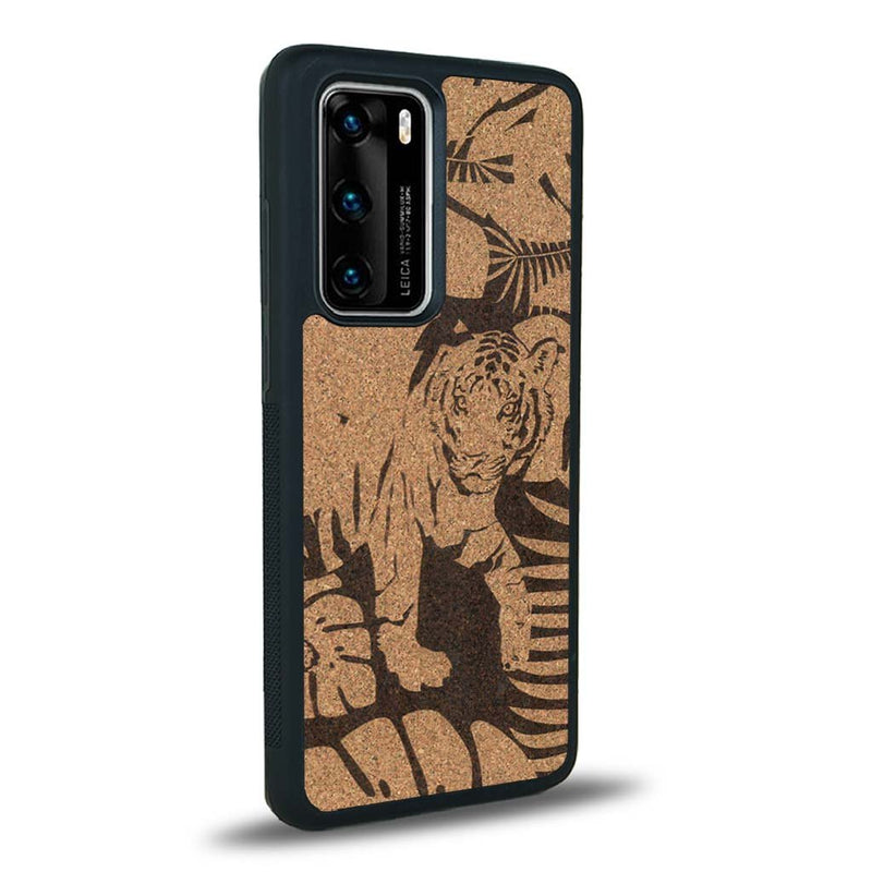 Coque Huawei P40 Pro - Le Tigre - Coque en bois