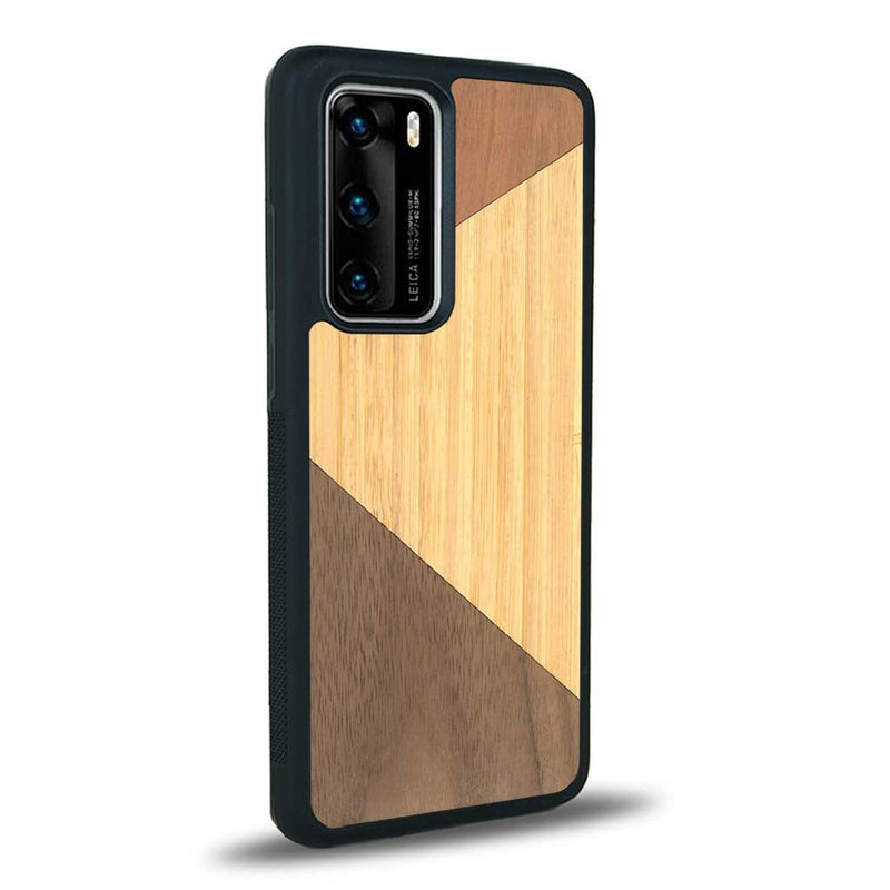 Coque Huawei P40 Pro - Le Trio - Coque en bois