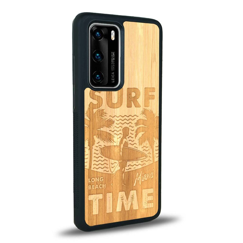 Coque Huawei P40 Pro - Surf Time - Coque en bois