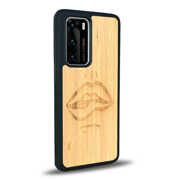 Coque Huawei P40 Pro - The Kiss - Coque en bois