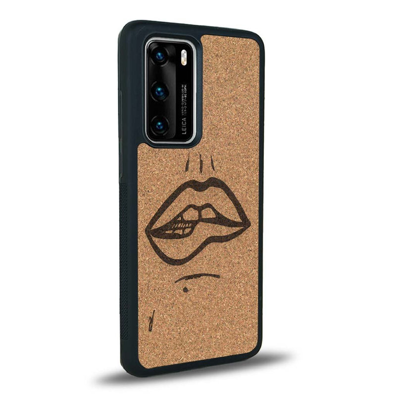 Coque Huawei P40 Pro - The Kiss - Coque en bois