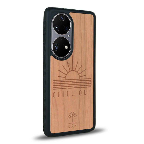 Coque Huawei P50 - La Chill Out - Coque en bois