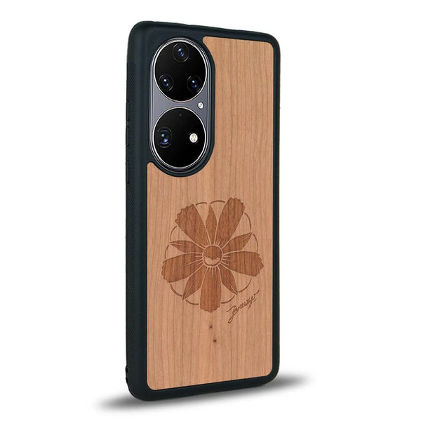 Coque Huawei P50 - La Fleur des Montagnes - Coque en bois