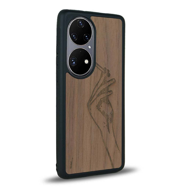 Coque Huawei P50 - La Garçonne - Coque en bois