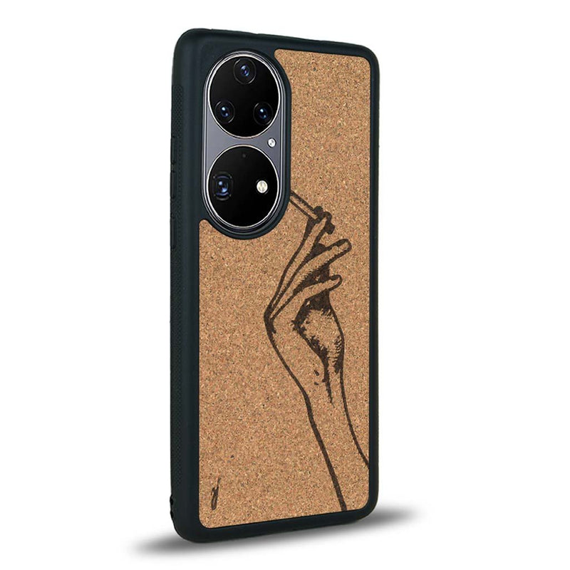 Coque Huawei P50 - La Garçonne - Coque en bois