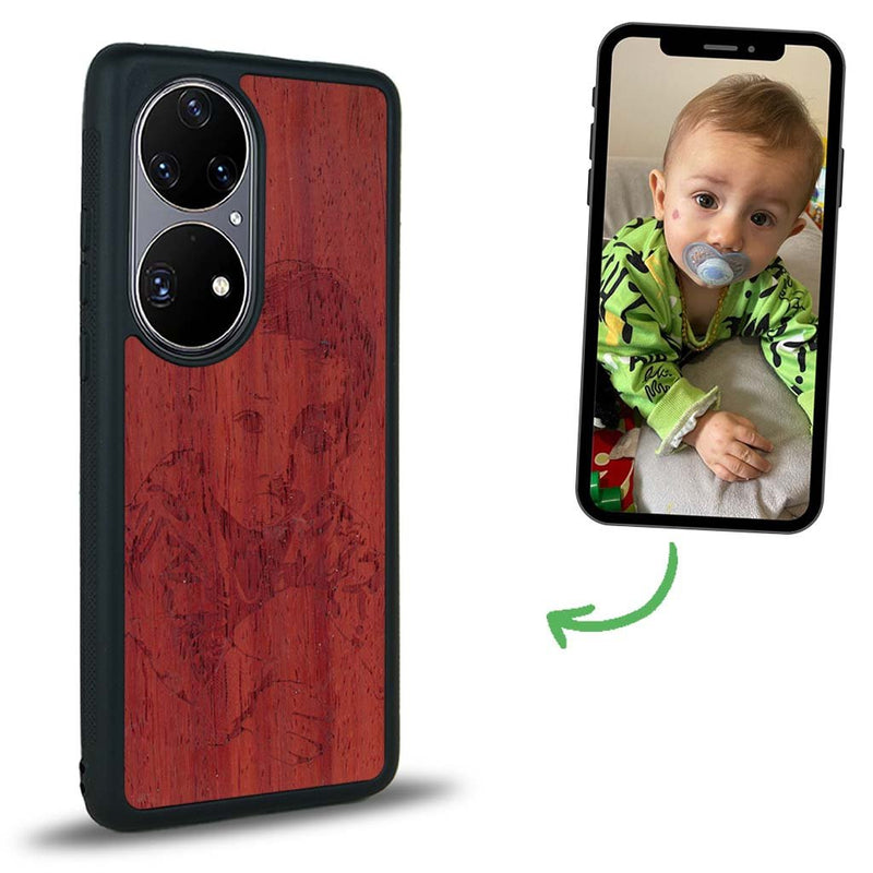 Coque Huawei P50 - La Personnalisable - Coque en bois