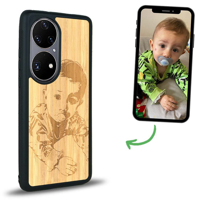 Coque Huawei P50 - La Personnalisable - Coque en bois