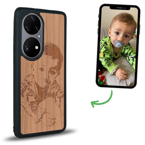 Coque Huawei P50 - La Personnalisable - Coque en bois