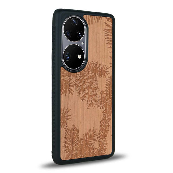 Coque Huawei P50 - La Pomme de Pin - Coque en bois