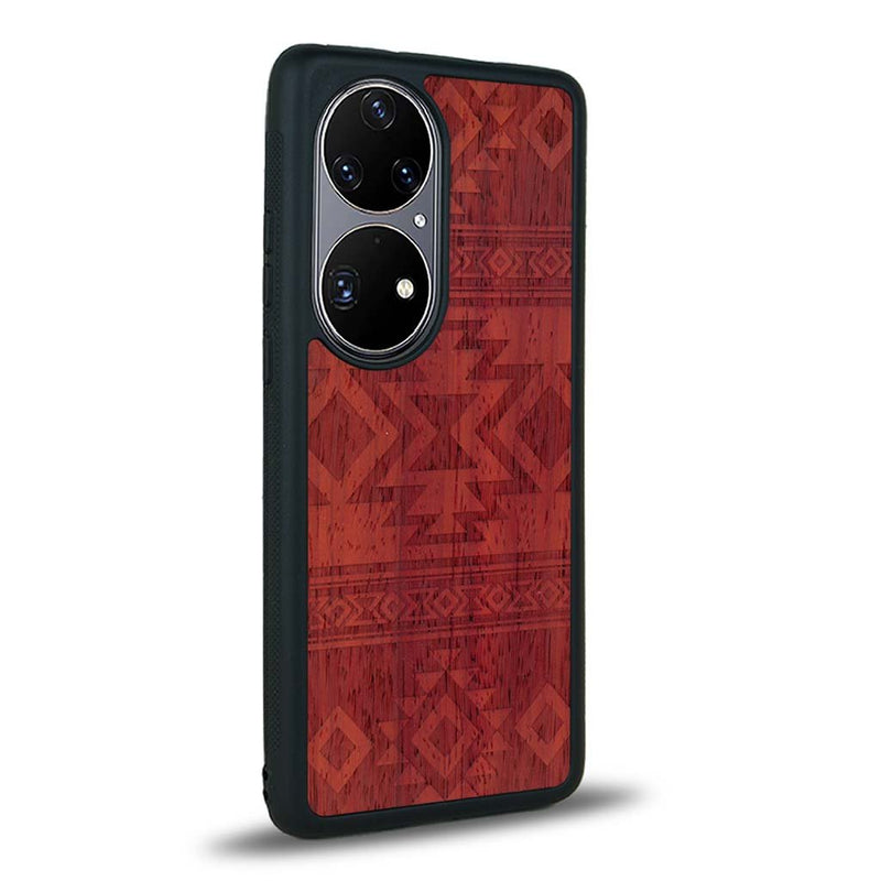 Coque Huawei P50 - L'Aztec - Coque en bois