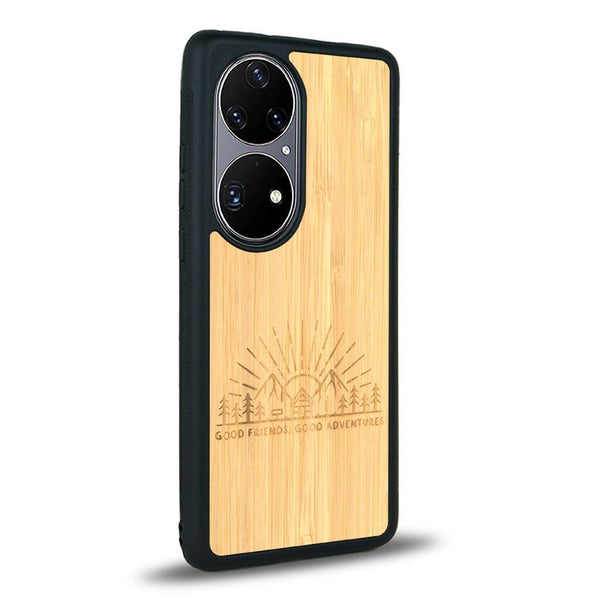 Coque Huawei P50 - Sunset Lovers - Coque en bois