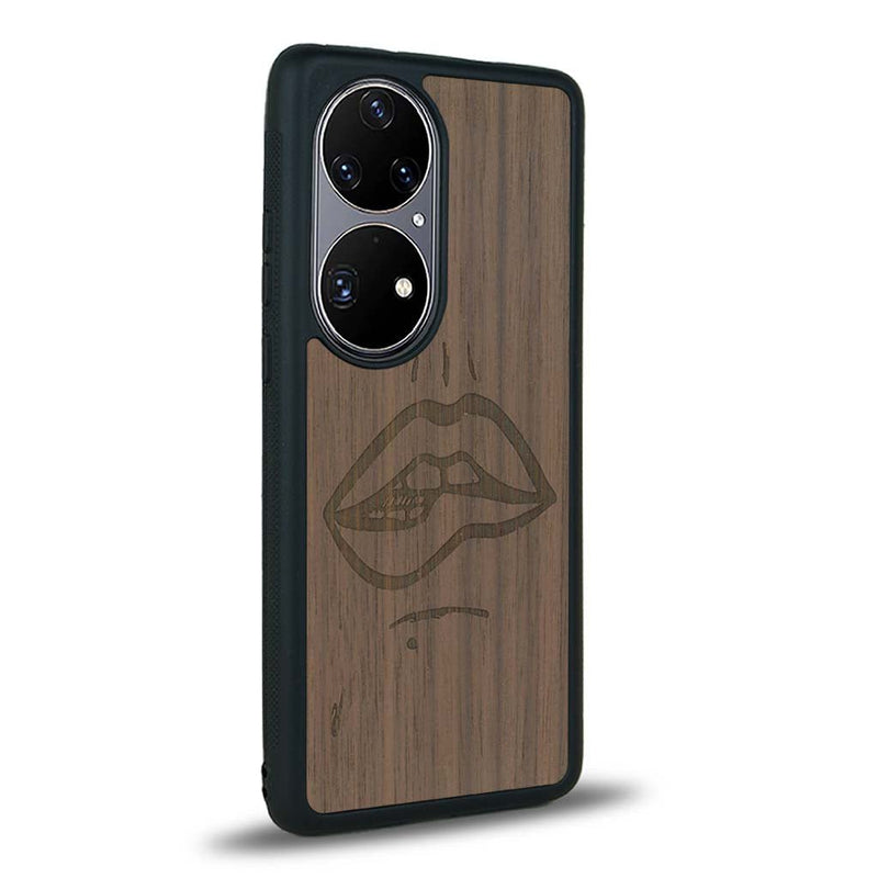 Coque Huawei P50 - The Kiss - Coque en bois