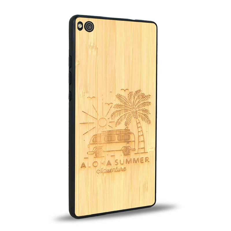 Coque Huawei P8 - Aloha Summer - Coque en bois