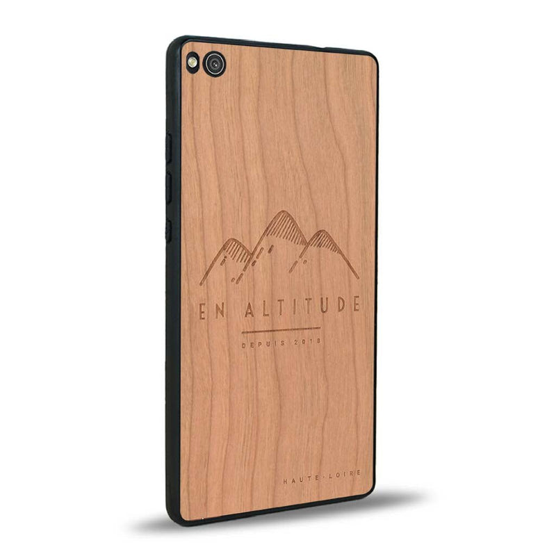 Coque Huawei P8 - En Altitude - Coque en bois