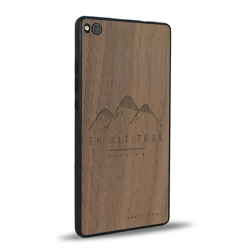 Coque Huawei P8 - En Altitude - Coque en bois