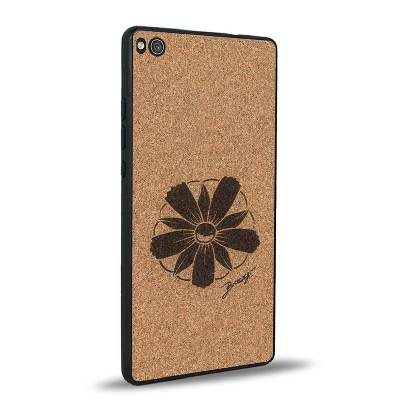 Coque Huawei P8 - La Fleur des Montagnes - Coque en bois