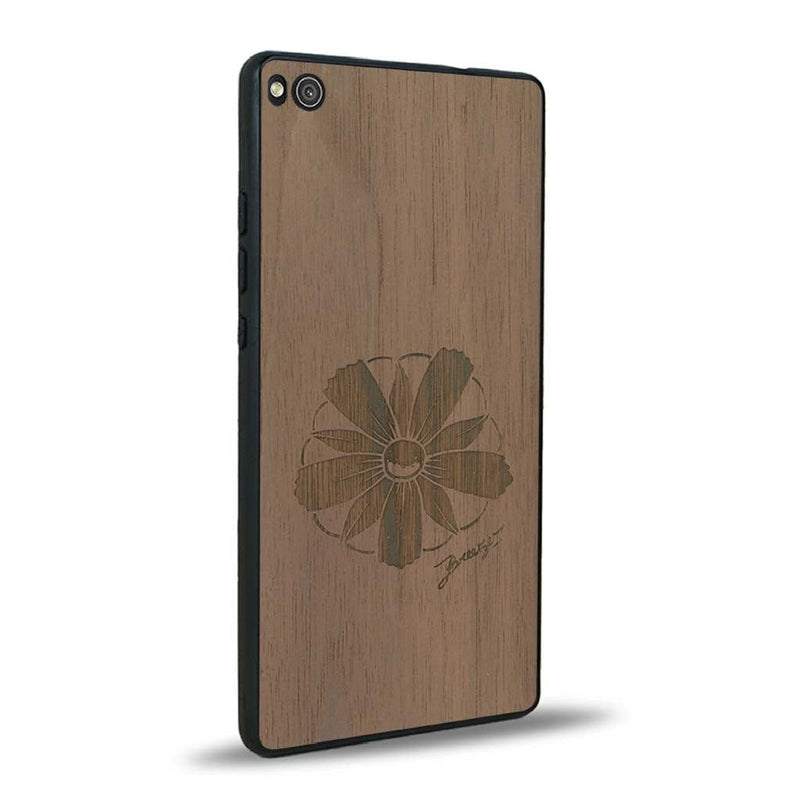 Coque Huawei P8 - La Fleur des Montagnes - Coque en bois