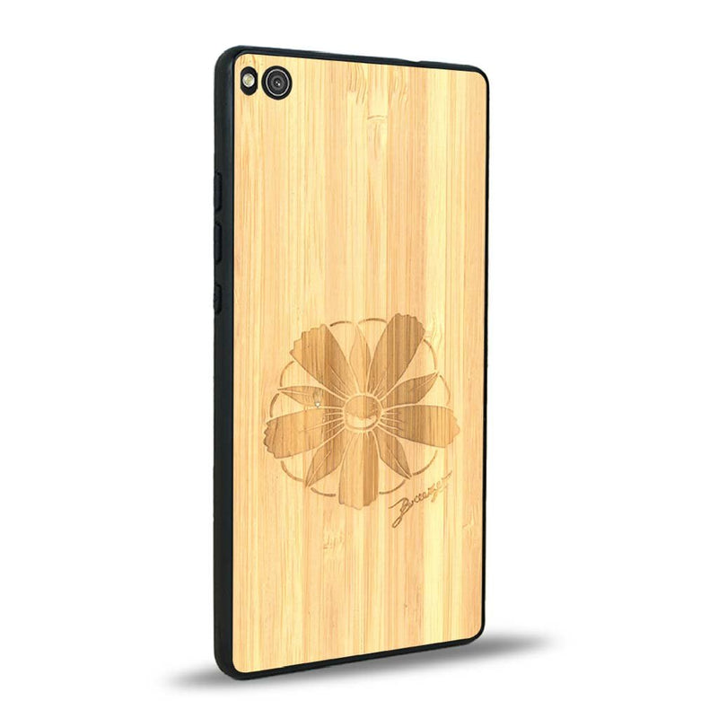 Coque Huawei P8 - La Fleur des Montagnes - Coque en bois