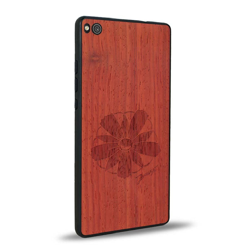 Coque Huawei P8 - La Fleur des Montagnes - Coque en bois