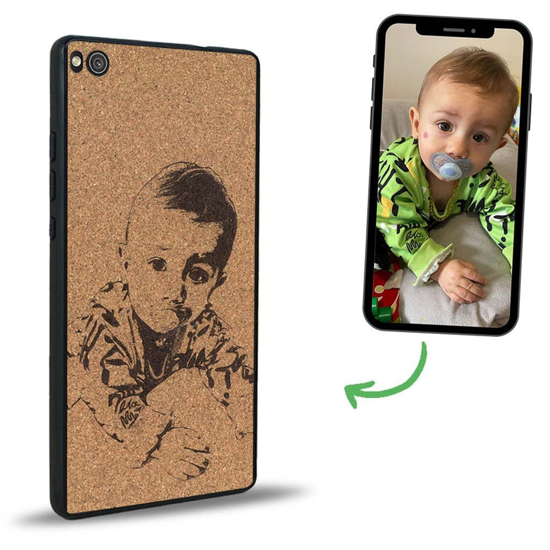 Coque Huawei P8 - La Personnalisable - Coque en bois