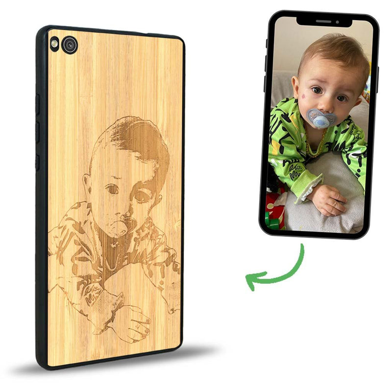 Coque Huawei P8 - La Personnalisable - Coque en bois