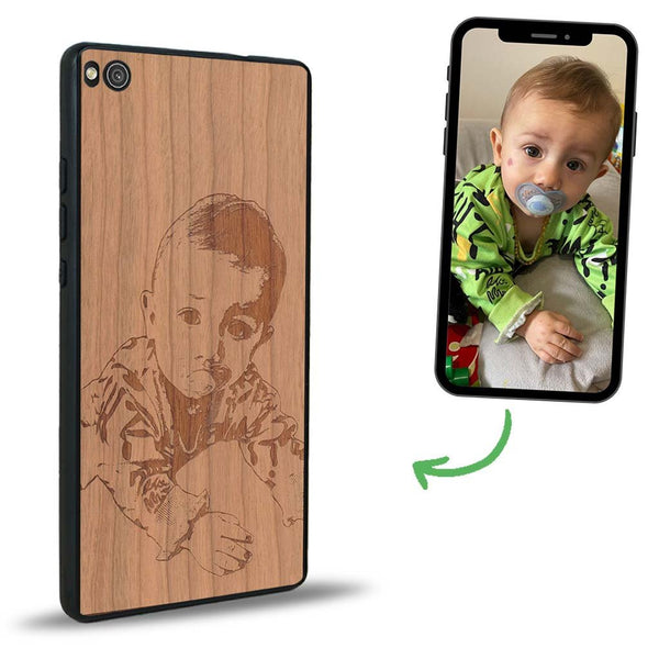 Coque Huawei P8 - La Personnalisable - Coque en bois