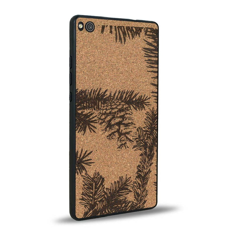 Coque Huawei P8 - La Pomme de Pin - Coque en bois