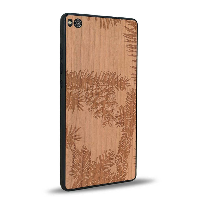 Coque Huawei P8 - La Pomme de Pin - Coque en bois