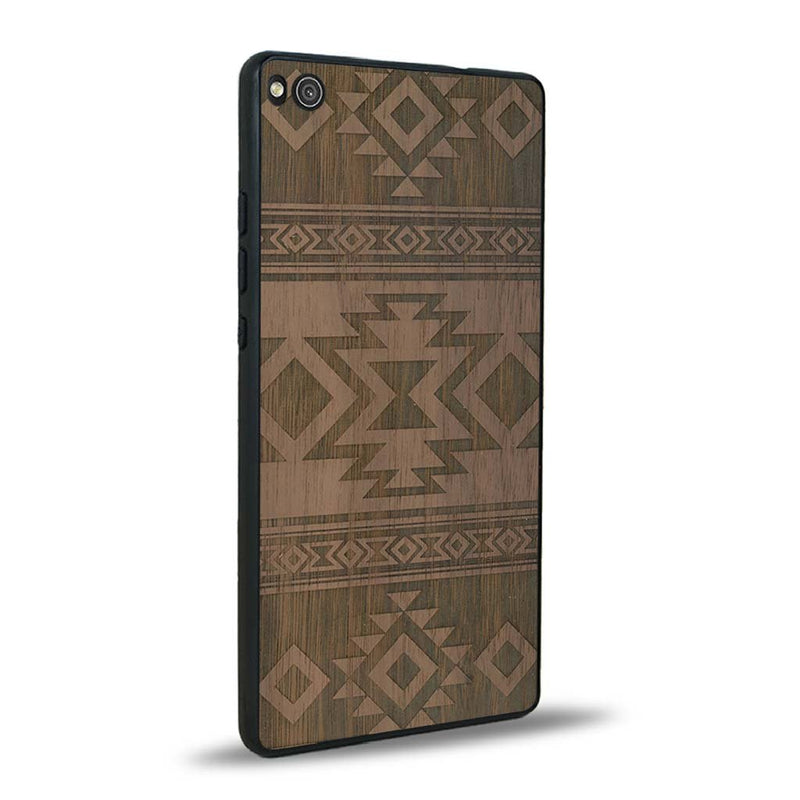 Coque Huawei P8 - L'Aztec - Coque en bois