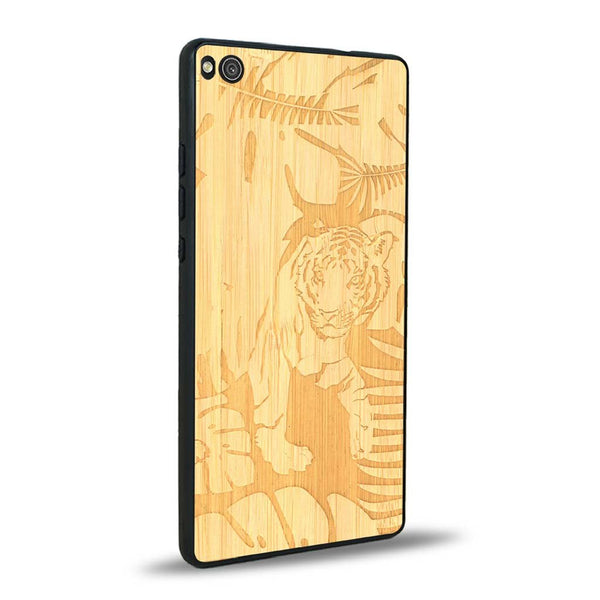 Coque Huawei P8 - Le Tigre - Coque en bois