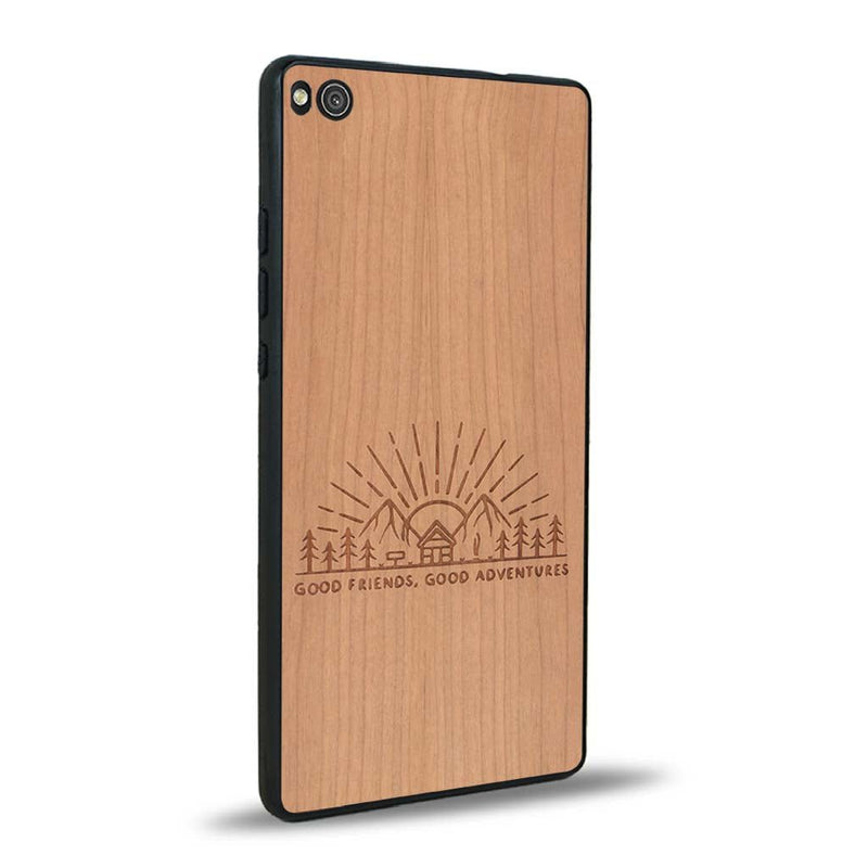 Coque Huawei P8 - Sunset Lovers - Coque en bois