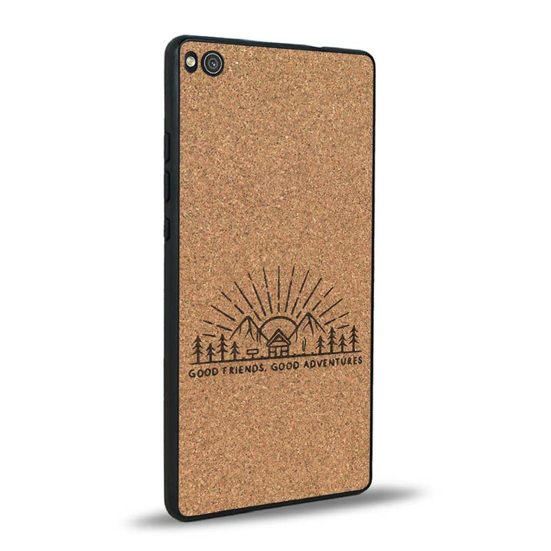 Coque Huawei P8 - Sunset Lovers - Coque en bois