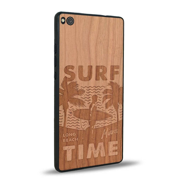 Coque Huawei P8 - Surf Time - Coque en bois