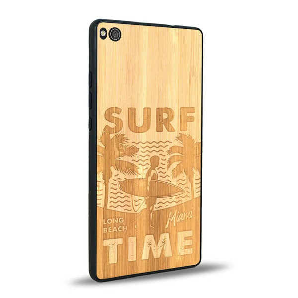 Coque Huawei P8 - Surf Time - Coque en bois