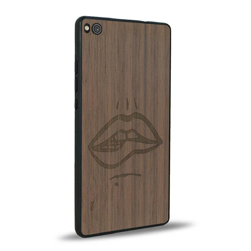Coque Huawei P8 - The Kiss - Coque en bois