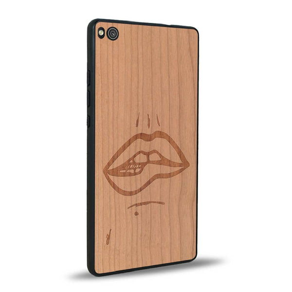Coque Huawei P8 - The Kiss - Coque en bois