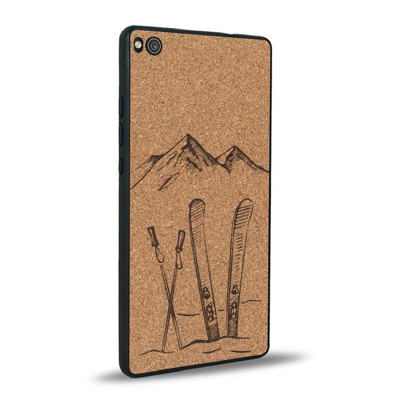 Coque Huawei P8 - Winter Holidays - Coque en bois