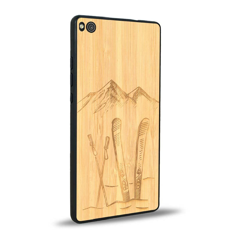 Coque Huawei P8 - Winter Holidays - Coque en bois