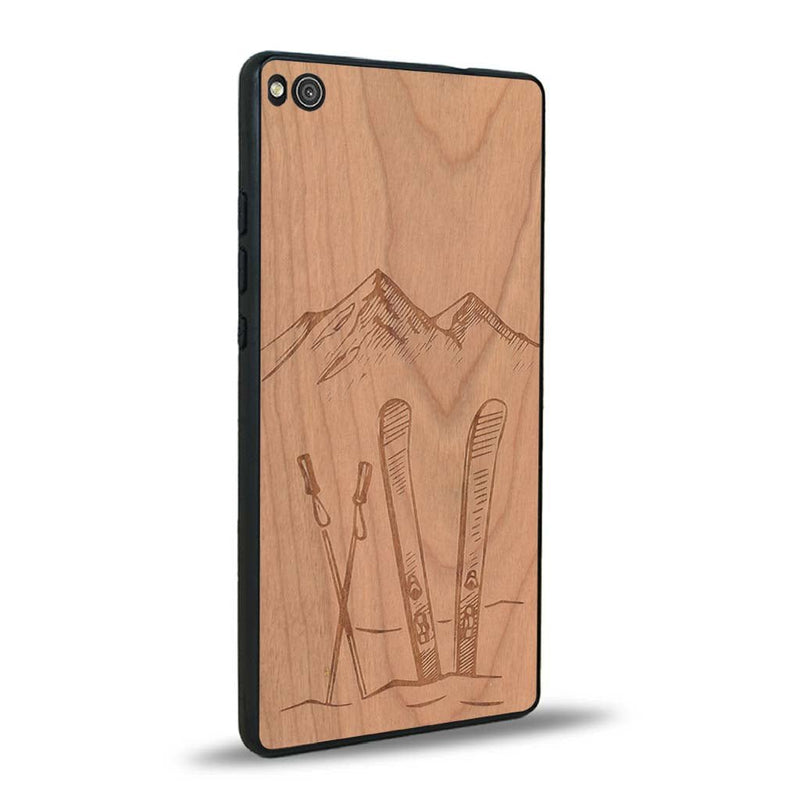 Coque Huawei P8 - Winter Holidays - Coque en bois