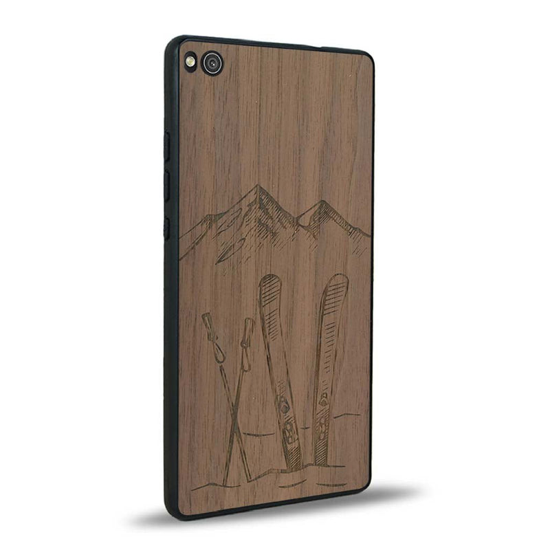 Coque Huawei P8 - Winter Holidays - Coque en bois