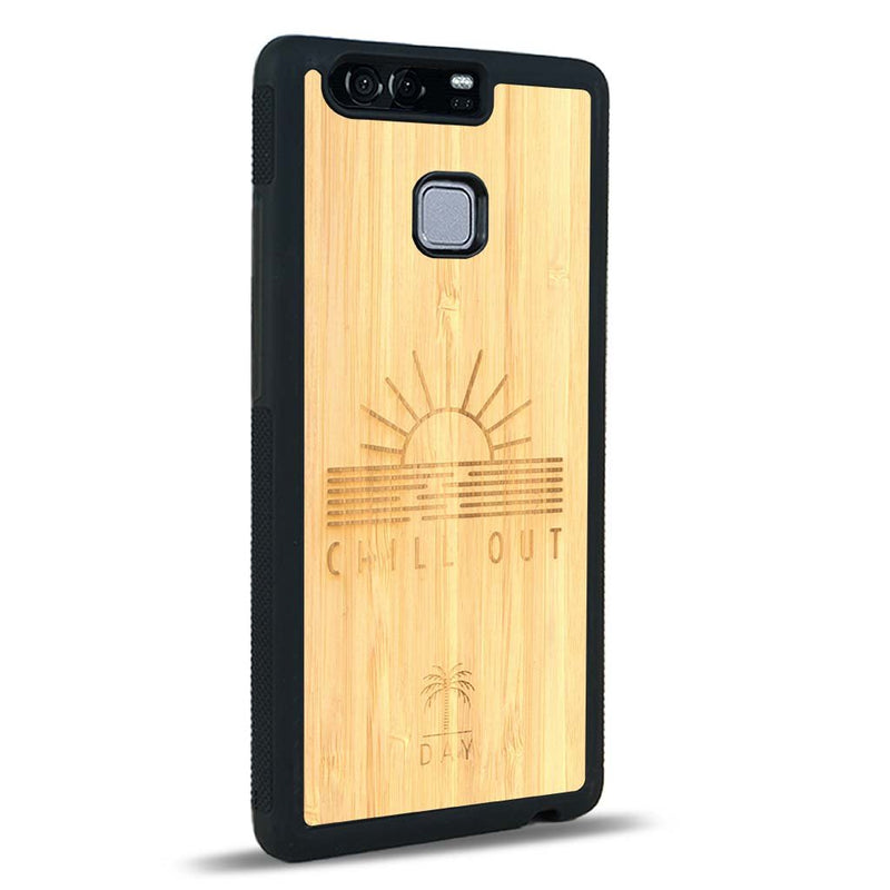 Coque Huawei P9 - La Chill Out - Coque en bois